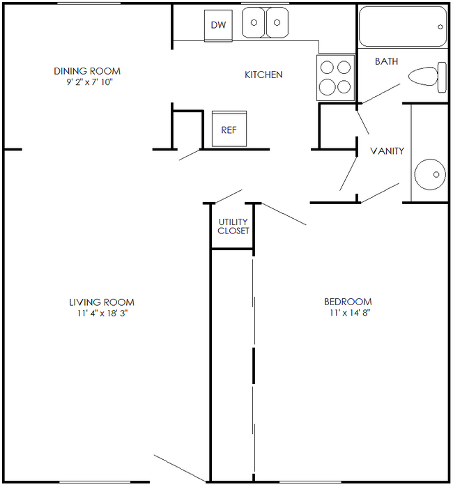 One Bedroom - West End Living