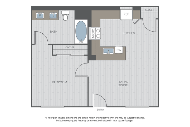 1 Bed 1 Bath (C) - Mariners Place