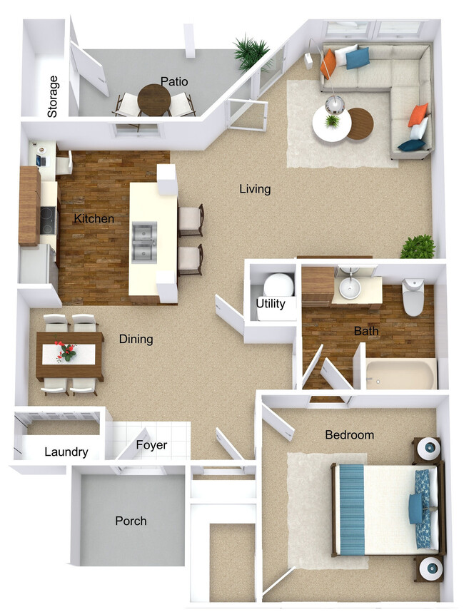 Floorplan - Lakeshore Apartments