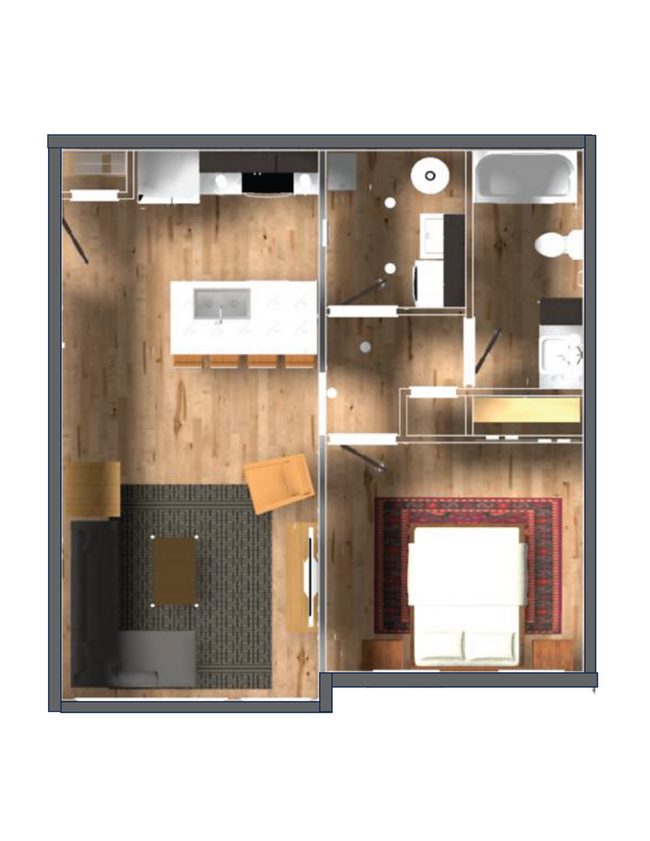 Building Photo - New! Beautiful 1 Bed, 1 Bath Apartment in ...