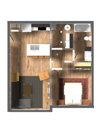 Building Photo - New! Beautiful 1 Bed, 1 Bath Apartment in ...