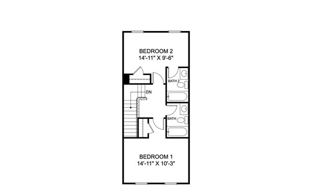 3rd Floor, 2 Beds w/ 2 full Bath - 36 Anthem St