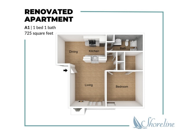 Floorplan - Shoreline Apartments