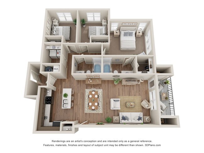 Floorplan - Latitude 40 Apartments