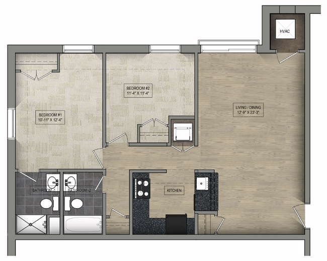 Floorplan - Parkway Overlook Apartments