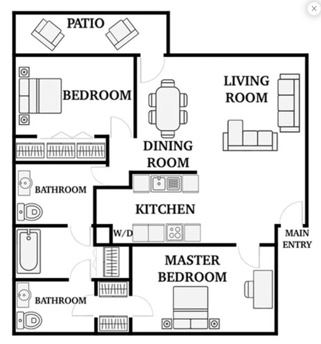 Floorplan - Parks on Taylor Apartment Homes