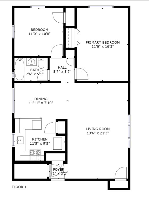 Floorplan - The Jennifer at Adelphi