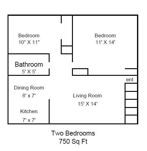 2BR/1BA - Southwood Place Apartments