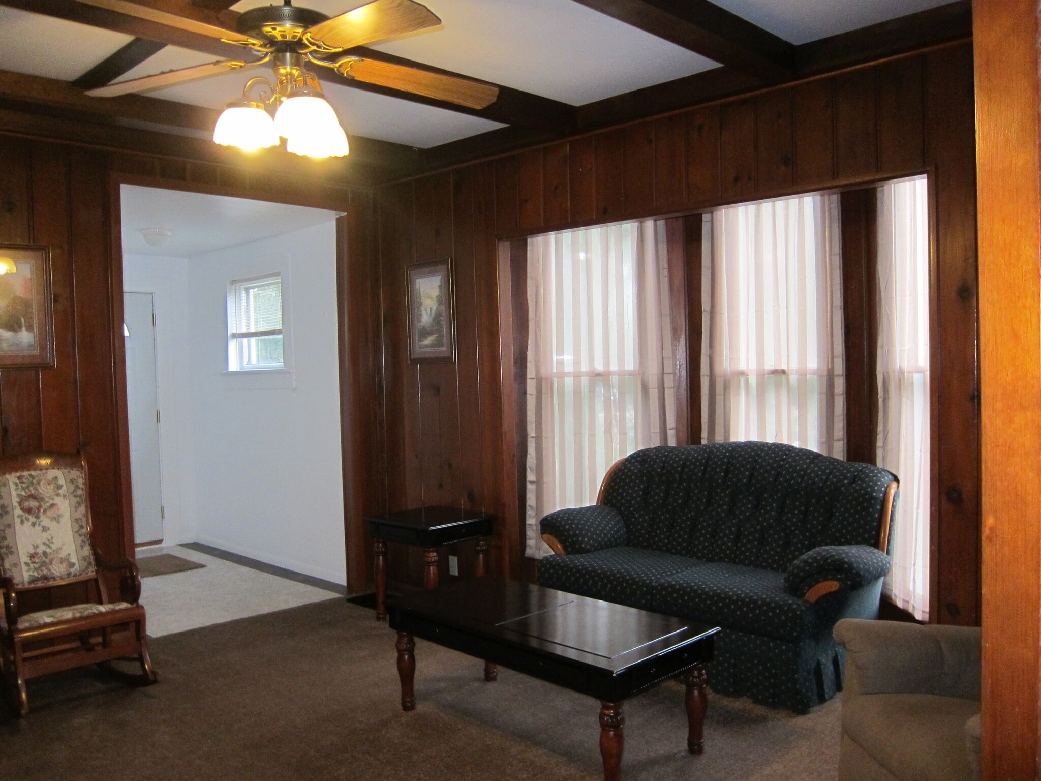 Living room looking towards the front door - 1445 South Center Street