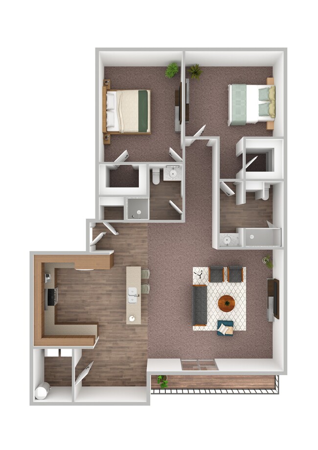 Floorplan - Meadow Stone Apartments