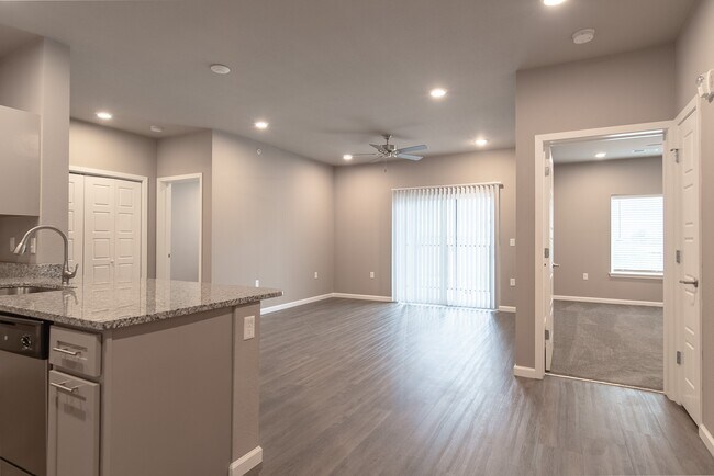 Living Room, Kitchen, and Bedroom - Coryell Commons