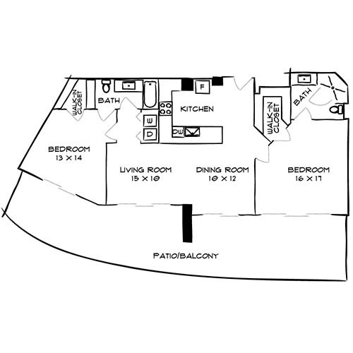 Floorplan - Flamingo South Beach