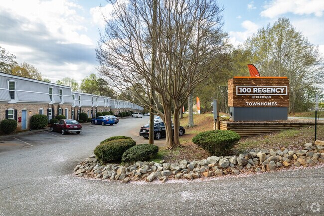 Exterior and Sign - 100 Regency at Clemson Townhouses
