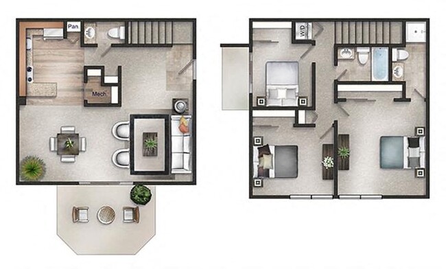 Floorplan - Regency Club Townhomes & Apartments