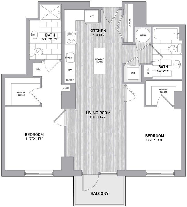 Floorplan - Union on Queen