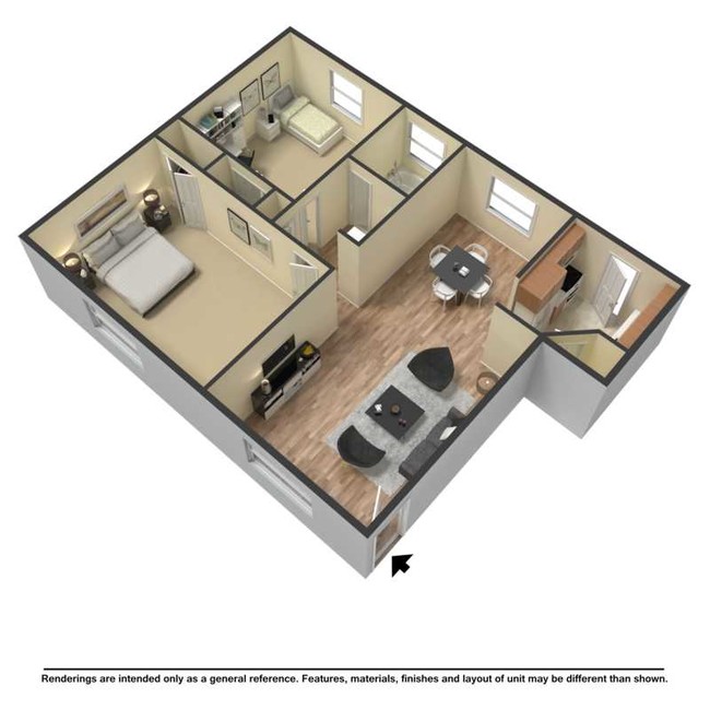 Floorplan - Flats at 235