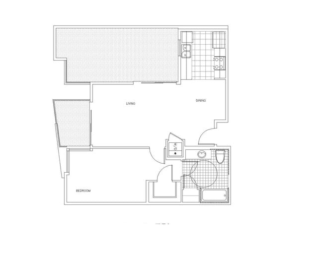 Revello 1x1 floor plan PR SM Revello LLC - PR SM Revello LLC