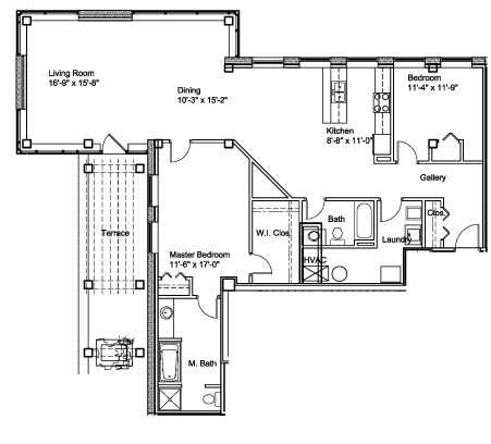 2BR/2BA - One Fifty One First Side