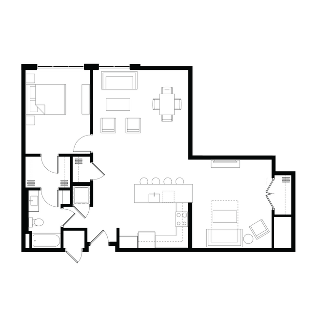 Floorplan - Zen Apartments  55+