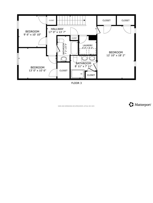 3BR 2.5BA 1852SF Floor 2 - Marlboro on Hudson