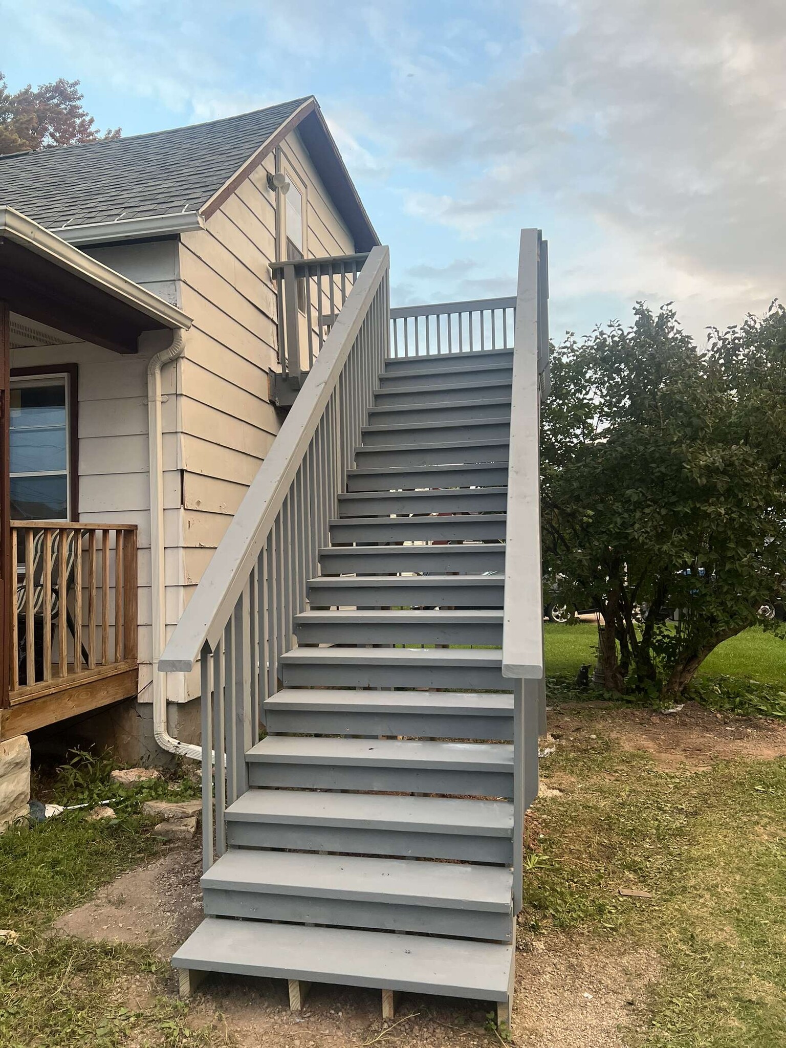 Staircase to upper unit - 829 Milwaukee St