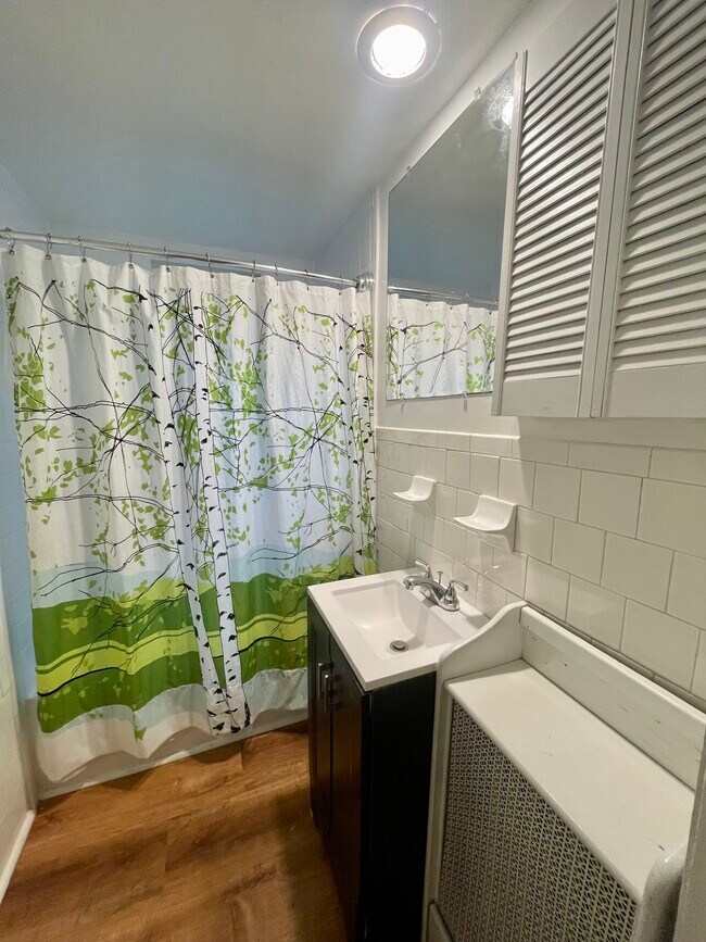 Bathroom with bathtub and shower - 6027 Ridge Dr