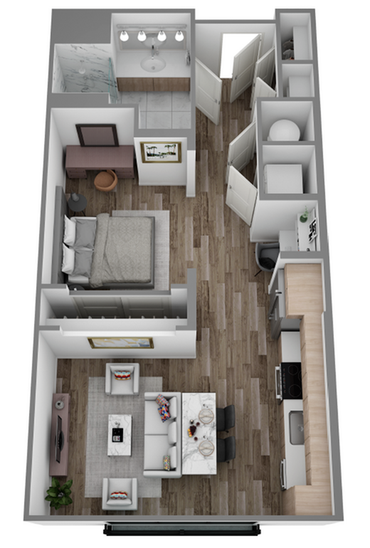 3D A Floorplan - Hanover Hyannis