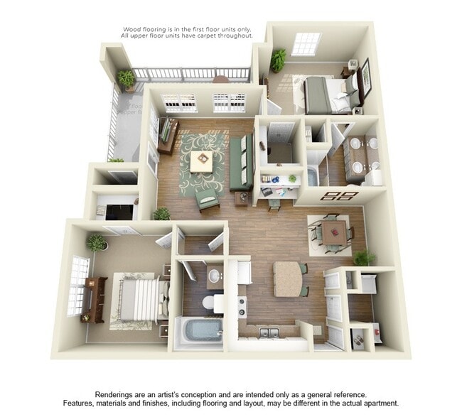 Floorplan - Cypress Lake at Stonebriar Apartments