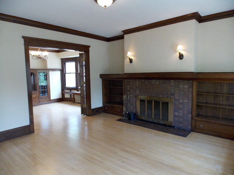 LR with fireplace, looking towards DRD - 3408 N Downer Ave