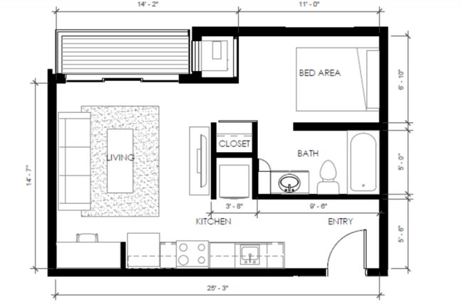 Floorplan - The Bridges Lofts