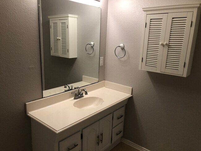 Master Vanity and extra cabinet space - 509 Freestone Dr