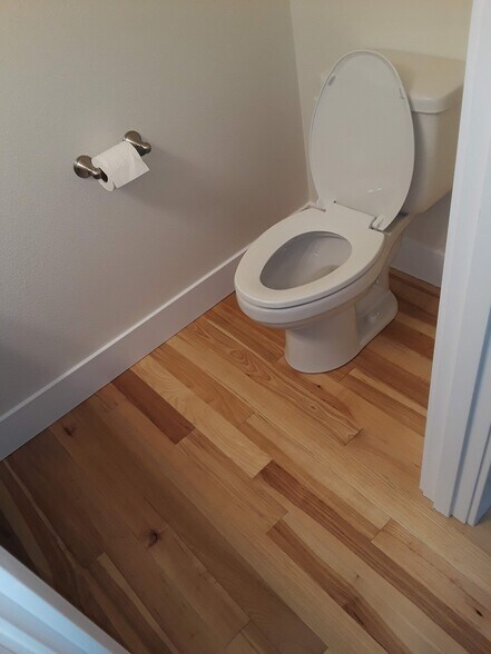 Half bath attached to the living area - 8814 N Edison St