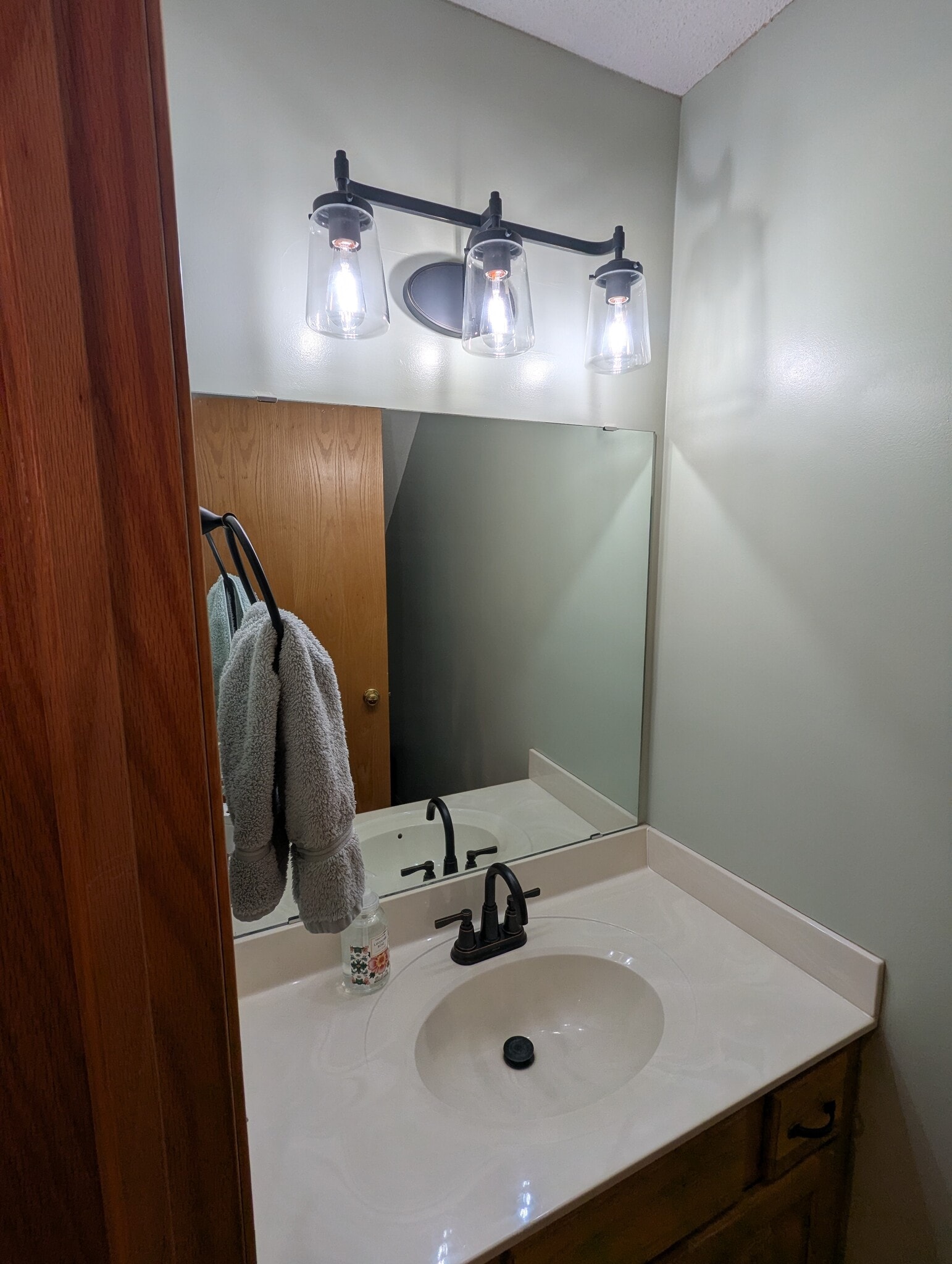Downstairs bathroom vanity - 6186 S Pointe Dr SW