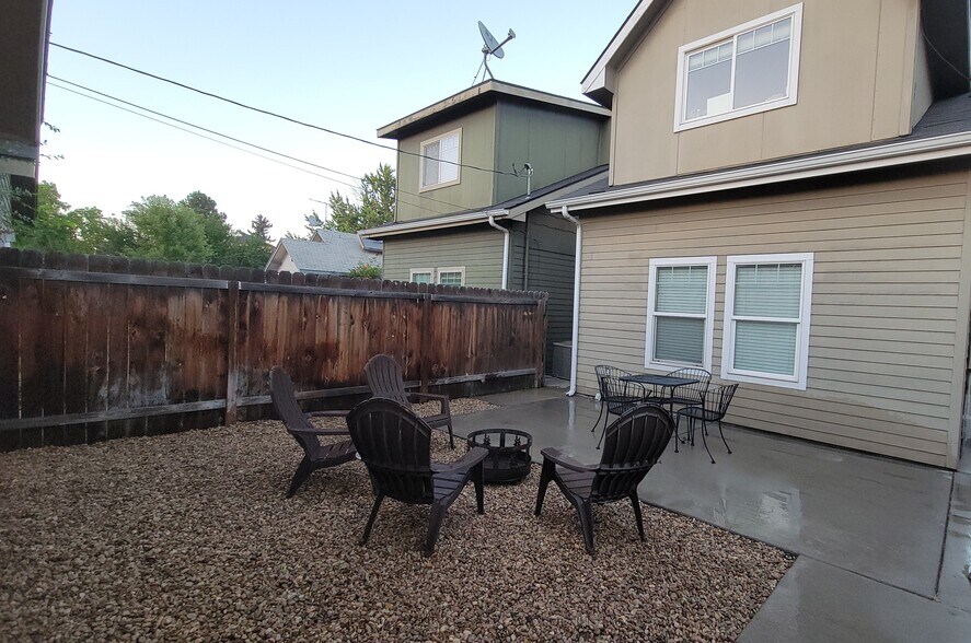 Backyard sitting area with BBQ, lighting and plants will be added - 2127 S Leadville Ave