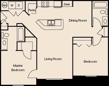 2BR/2BA - Kimberly Pointe