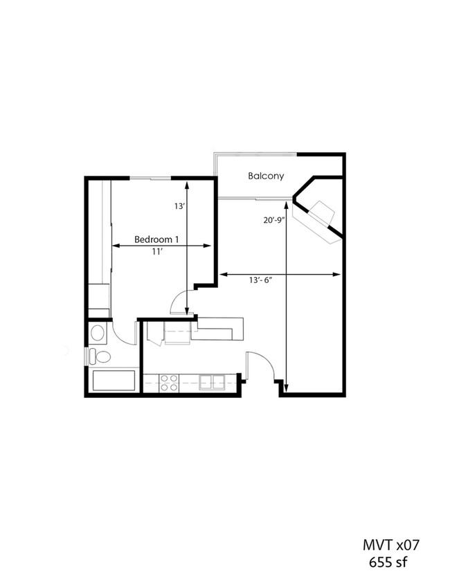 Floorplan - Midvale Towers