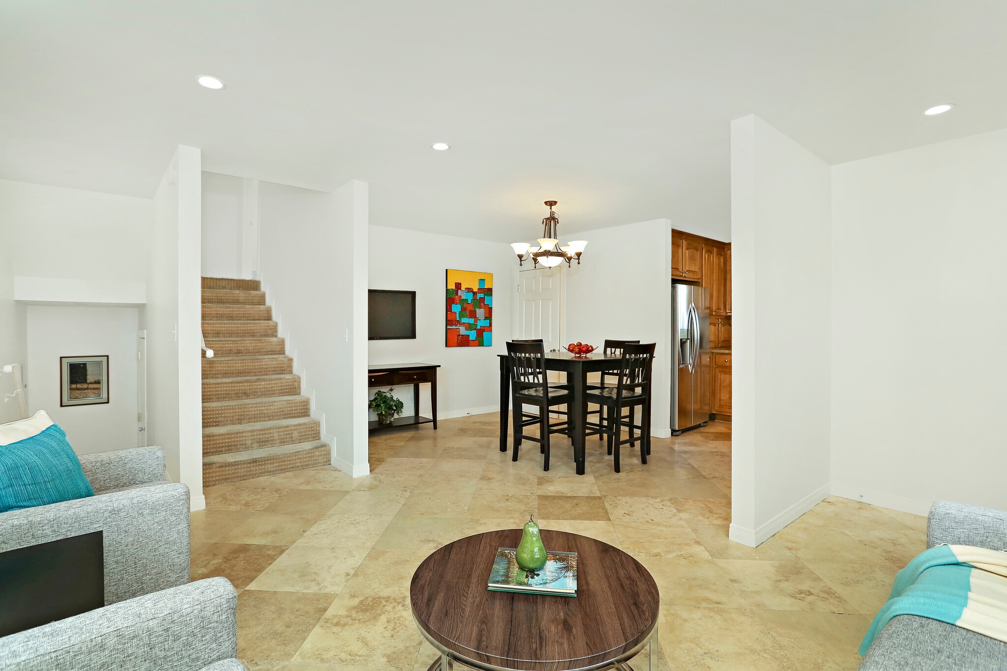 Stairs to bedrooms & Dining Area - 3424 Bellevue Ave