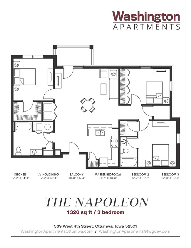 Floorplan - Washington Apartments