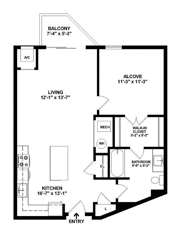 S3 Floorplan with Dimensions - Maple and Main