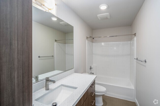1BR, 1BA - 558SF - Bathroom - The Duo Apartments