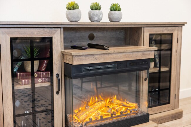 Electric Fireplace - 8924 W Solano Dr