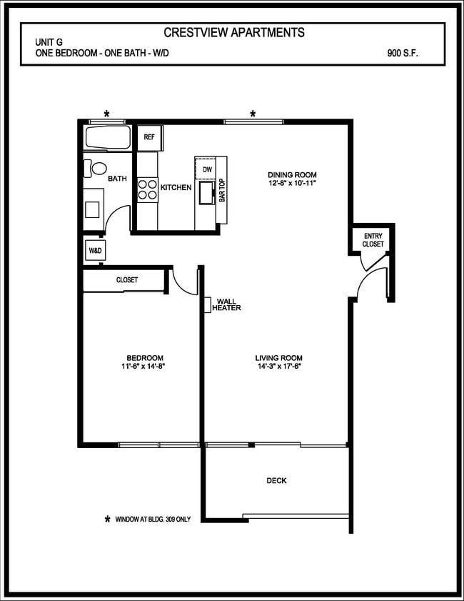 Floorplan - Crestview Apartments