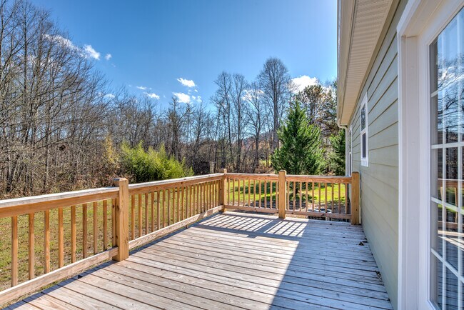 Deck at back of the house - 265 Lewis Creek Dr