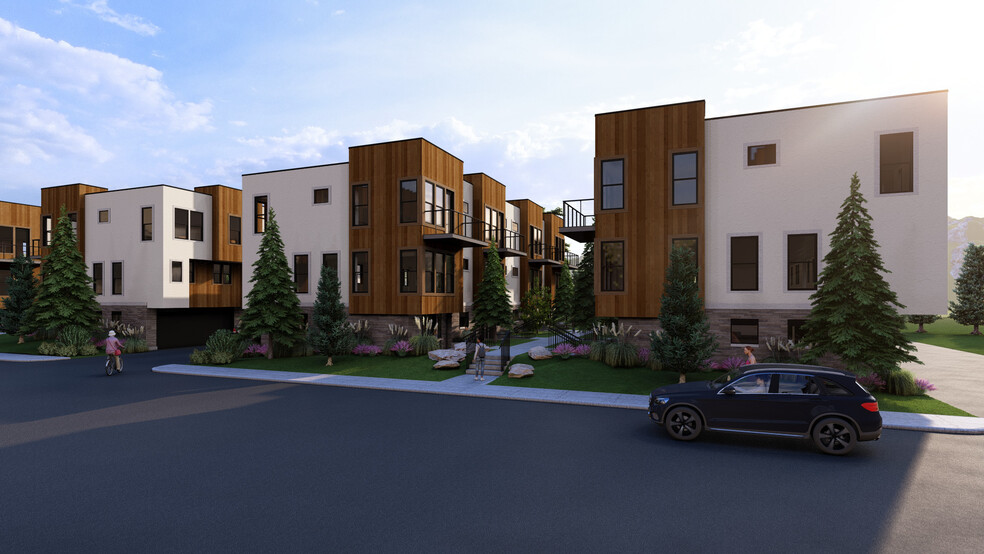 exterior rendering - The Amber Townhomes