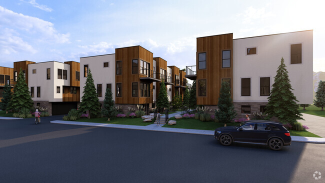 exterior rendering - The Amber