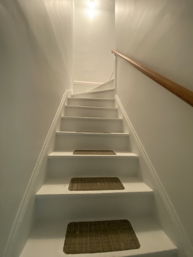 Stairway to bedrooms and bath. - 15 Beaver Pond Rd