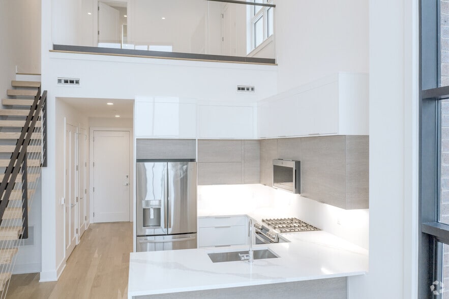 1 BR 2 BA Loft 915SF Kitchen - The Lofts at Blvd East