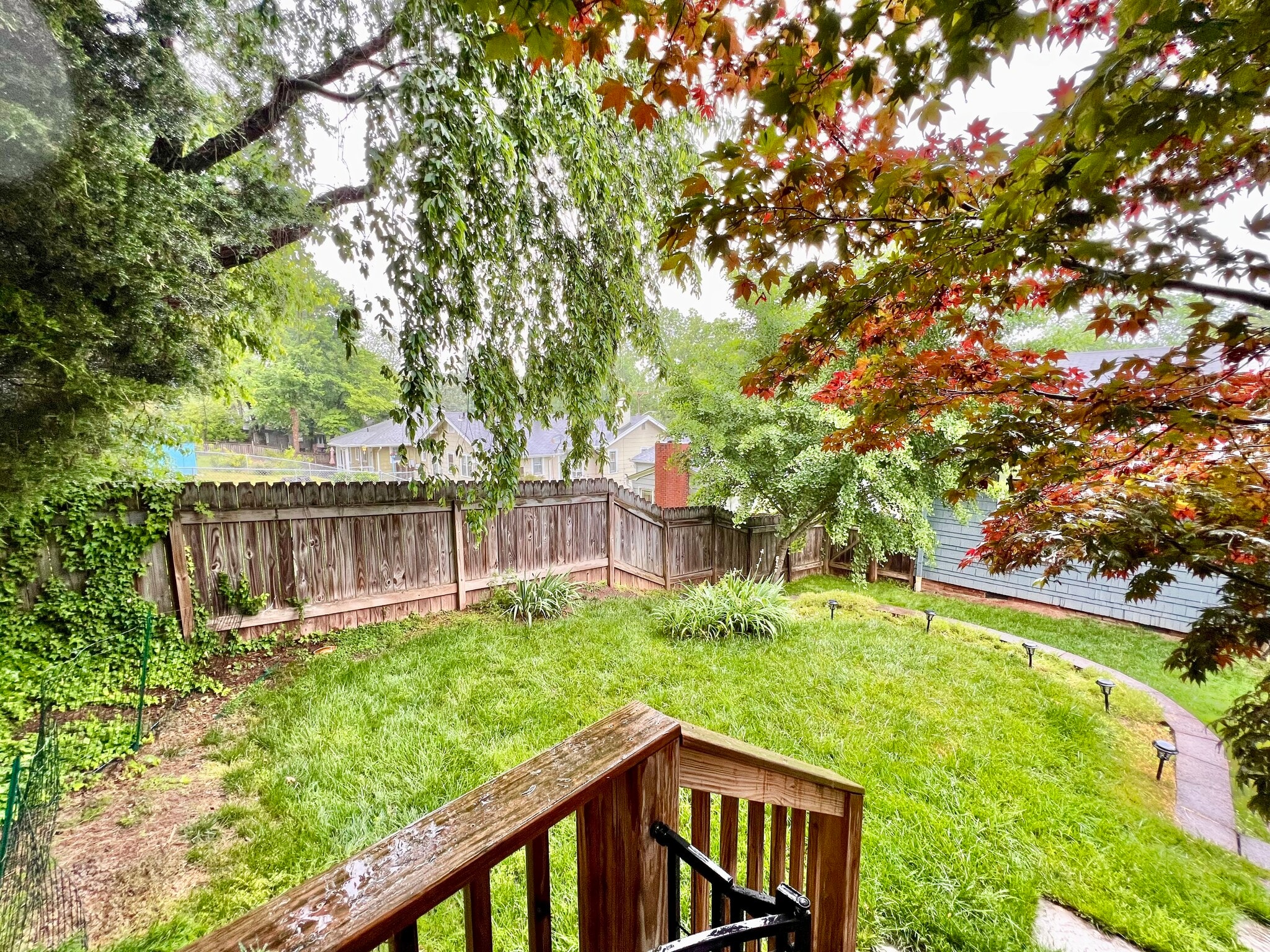 Upper level yard is dedicated to the studio home. - 318 Corona St