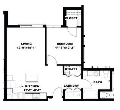 1BR/1BA - Hot Metal Flats