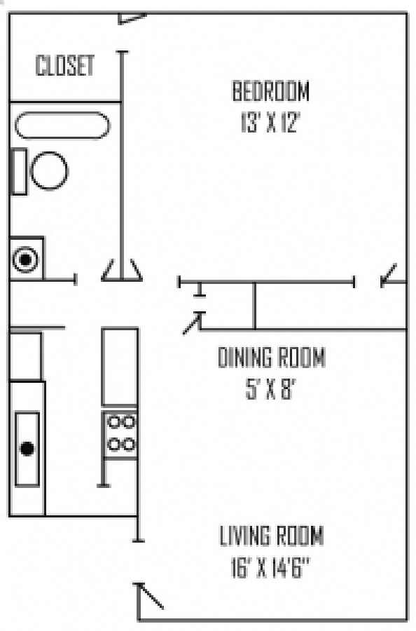 1BR/1BA - The Addison